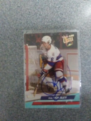 phil housley Signed In Person 1992 1993 Fleer Ultra Jets Card - Image 1 of 3