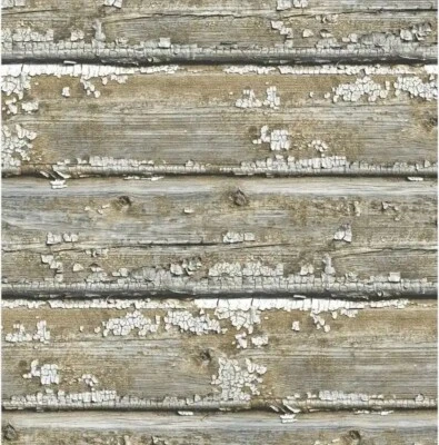 Papel tapiz Wallquest pintura exfoliante envejecida madera rollo nuevo IR50205 56 pies Foto 1 de 4