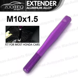Purple 10x1.5 Shift Knob Extension for Gear Shifter Lever JDM Extender FOR Honda - Foto 1 di 6
