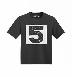 Fifth Birthday Outfit Speckle Toddler Cotton T-Shirt Cute Fun 5 Year Old Shirts - Picture 1 of 19
