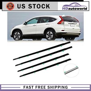 For 2012-2016 Honda CR-V Outer Window Sweep Seal Belt Weatherstrip 4 Piece Kit - Foto 1 di 5