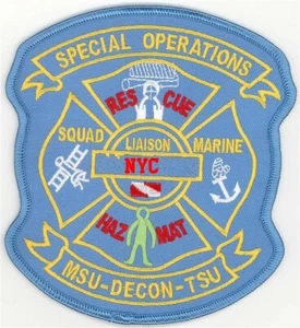 New York City Fire Department Special Ops Liaison MSU DECON TSU Patch - Picture 1 of 1