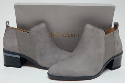 Franco Sarto Arden Size US 11 M EU 41 Women's Leather Block Heeled Booties Gray - Image 1 of 4