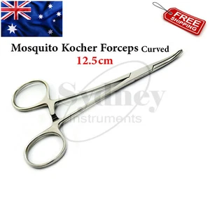 Medical Mosquito Kocher Forceps Curved Surgical Hemostatic Locking Pliers - Bild 1 von 3