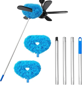 Ceiling Fan Cleaner Duster Reusable Microfiber Long Handle Removable 13 to 48 in - Picture 1 of 12
