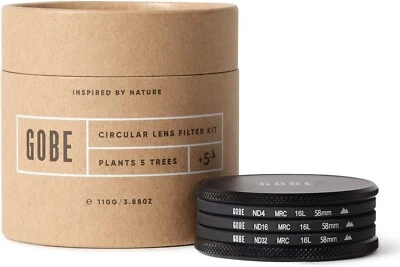 GOBE Urth ND Filter Kit 58mm MRC 16-Layer: ND4, ND16, ND32 RRP £54 - Image 1 of 4