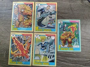 1991 Marvel Impel Fantastic Four Lot (3, 7, 10, 41) 5 cards MINT - Picture 1 of 6