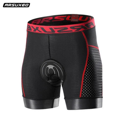 Pantalones Cortos de Ciclismo para Hombres Almohadilla de Gel Pantalones Cortos de Bicicleta MTB Bicicleta Montar Ropa Interior a Prueba de Golpes Foto 1 de 4