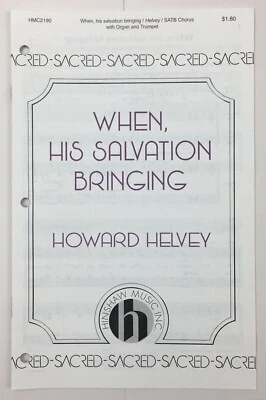 When His Salvation Bringing SATB Organ Trumpet Sheet Music Howard Helvey Hinshaw - Image 1 of 4