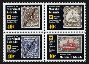 MARSHALL ISLANDS, SCOTT # 50-53, BLOCK OF 4 PHILATELIC SALON, UPU CONGRESS, MNH - Picture 1 of 1