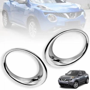 Cubierta de luz delantera cromada para Nissan Juke Hatchback 2015-2018 Facelift - Imagen 1 de 8