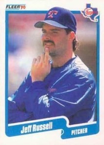 #312 Jeff Russell - Texas Rangers - 1990 Fleer Canadian Baseball
