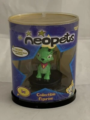 Estatueta colecionável 2003 NEOPETS verde IXI - brinquedo THINKWAY 14009 - NOVA lacrada  - Imagem 1 de 4