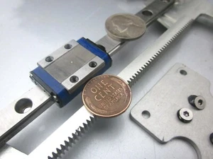 (2) Riel lineal de 130 mm 10 mm, estante de 120 mm, 1 carro de bloque de rodamientos guía lineal de 4" - Imagen 1 de 3