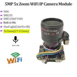 Placa Módulo PoE Cámara IP WiFi 5MP IMX335 5XZoom Varifocal Len ColorVu+IR RTSP - Imagen 1 de 14