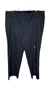 Torrid Womens Pants Text Relax Trouser Pull On Stretch Charcoal Grey Sz. 26R NWT - Picture 1 of 12