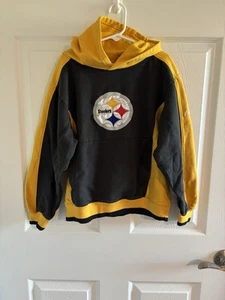 PITTSBURGH STEELERS HOODIE REEBOK APPAREL SIZE MD YOUTH 10-12 GREAT USED PRICE!! - Picture 1 of 4