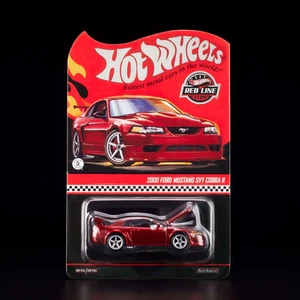 Mattel Hot Wheels RLC Exclusive 2000 Ford Mustang SVT Cobra R Rosso PREVENDITA - Foto 1 di 3