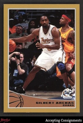 2009-10 Topps Gold #312 Gilbert Arenas 1014/2009 Wizards - Image 1 of 2