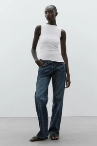 Zara Asymmetric T-shirt White - Picture 1 of 4
