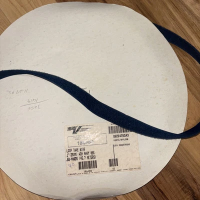 Navy Blue  Velcro 1" Wide Loop Tape 50 YARDS, Sew On. New And Hook O86 - Image 1 of 4