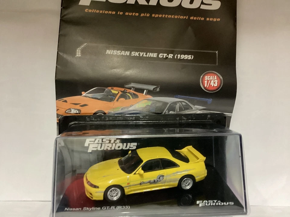NISSAN SKYLINE GT-R 1995      Fast&Furious  1/43 DeAgostini die-cast - Immagine 1 di 4