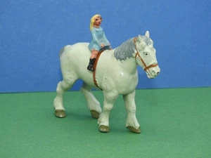 Johillco John Colline & Co 1930s Câble Fille Equitation À Britains Shire Cheval - Bild 1 von 8