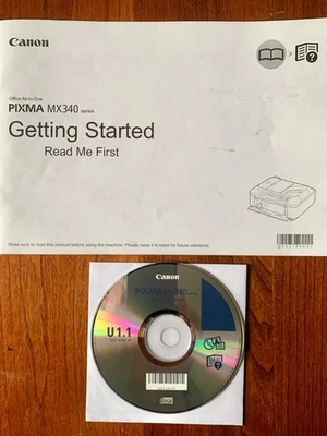 CANON PIXMA MX340 MANUAL & U1.1 SET-UP CD-ROM - Image 1 of 4