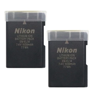 Batterie neuve d'origine Nikon EN-EL14 pour D5500 D5600 D5300 D5200 D3300 D3200 P7700 - Photo 1 sur 5
