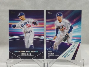 2024 Topps - Around The Horn Insert Dodgers Lot- Betts #ATH-11 & Freeman #ATH-12 - Picture 1 of 4