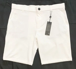NWT Greyson SEQUOIA Shorts Mens Size 34 Golf Preppy Chino 9” Inseam Arctic White - Picture 1 of 10