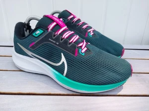 Nike Air Zoom Pegasus 40 Damengröße 9 dunkelgrau türkis pink Laufschuhe - Bild 1 von 10