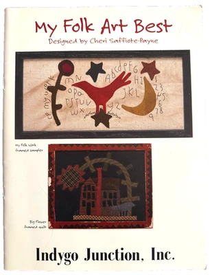 MY FOLK ART BEST Indygo Junction Quilt Appliqué Patterns HTF OOP - Image 1 of 4