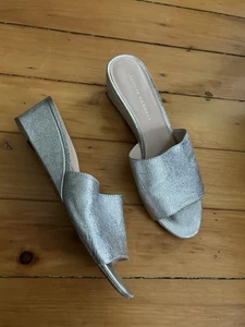 LOEFFLER RANDALL Tilly Slide Silber Größe 8 Keilabsatz - Bild 1 von 5
