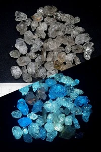 Fluorescent Petroleum Window Quartz Crystals 47 Pcs Lot From Balochistan Pak.  - Picture 1 of 12