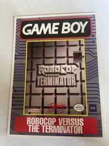 Game Boy Robocop Versus The Terminator VIDPRO Card Toys R Us Display Card Tare - Picture 1 of 2