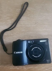 Canon PowerShot A1300 16.0 Mega Pixel schwarz Kompakt Digitalkamera nicht getestet - Bild 1 von 13