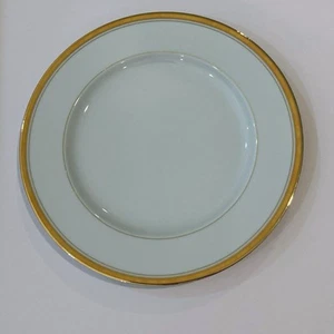 Dinner plate Castellane By Philippe Deshoulieres Gold Edge Limoges - Picture 1 of 5
