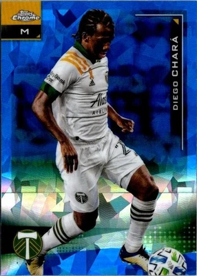2021 Topps Chrome MLS Sapphire Edition Diego Chara #99 Portland Timbers SP - Image 1 of 2