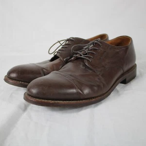 J Crew Ludlow elegante Schuhe Herren Größe 9D braun Leder Oxford Bluchers Kappe Zehe - Bild 1 von 7