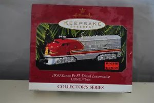 1950 Santa Fe F3 Diesel Locomotive Lionel Train Hallmark Keepsake ornament 1997 - Picture 1 of 4