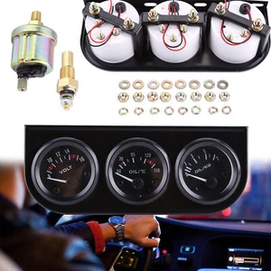 52mm Car Auto Gauge Oil N Voltmeter +Oil temperature gauge DC 12V - Picture 1 of 7