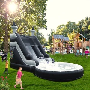 7.3x4x4m Commercial PVC Inflatable Water Slide Bounce House w/Pool &1100W Blower - Picture 1 of 11