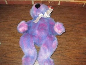 1999 CLASSIC TY PURPLEBEARY TEDDY BEAR - Picture 1 of 11