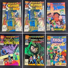 (Lot Of 6) What If... Number 7, 13, 15, 18, 38 Marvel Comics December 1989