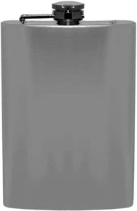 8 oz Stainless Steel Hip Flask - Picture 1 of 3