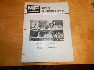 MF MASSEY FERGUSON SERVICE INFORMATION MANUAL BASIC ELECTRICAL TROUBLE SHOOTING - Picture 1 of 3