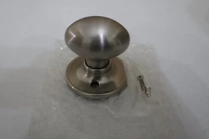 Design House Dummy Knob 750620 Egg Satin Nickel - Picture 1 of 4
