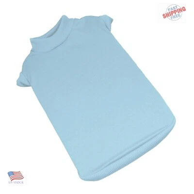 Pet Puppy Dog Cat Clothes Vest T-Shirt Winter Apparel Blank Tee Shirts - Image 1 of 4