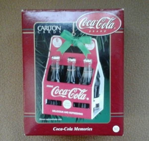 Carlton Heirloom Ornament Coca-Cola Memories - Six Pack of Coke -  MIB  - Picture 1 of 5